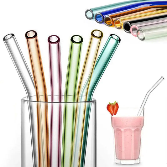 EcoColor Glass Straws: Sip Sustainably